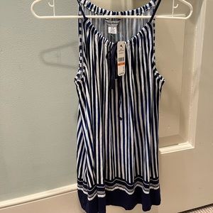 NWT Bahama Marina Stripe Halter Top, Size S.